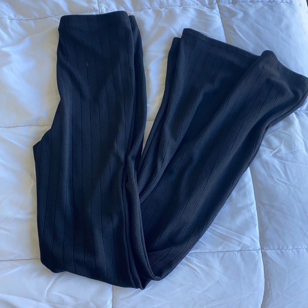 NWOT Forever 21 Knit Ribbed Flare Pants